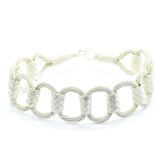 999 Sterling Silver Hand Braided Bracelet