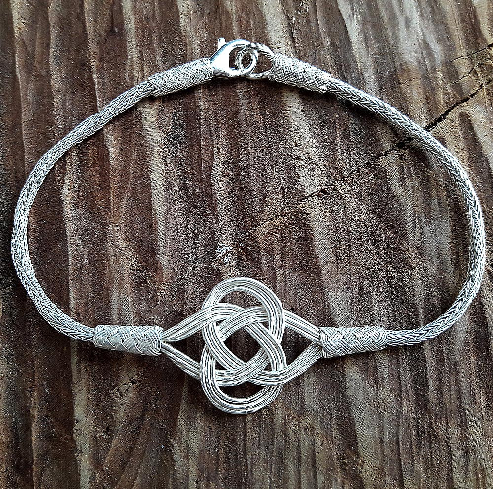Handmade  Pure 999 Silver Braided Bracelet