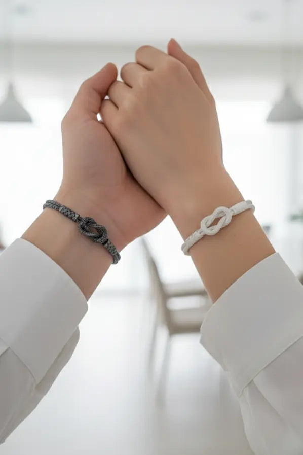 Handmade Oxidized Pure Silver Braided Bracelet
