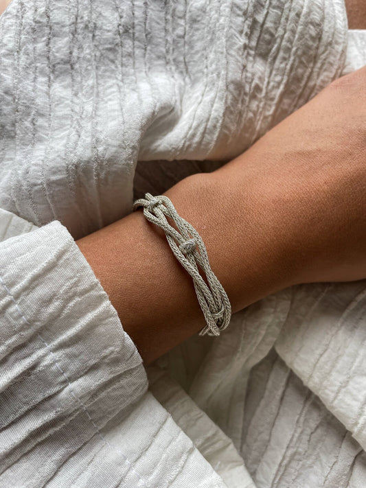 Handmade  999 pure silver bracelet.