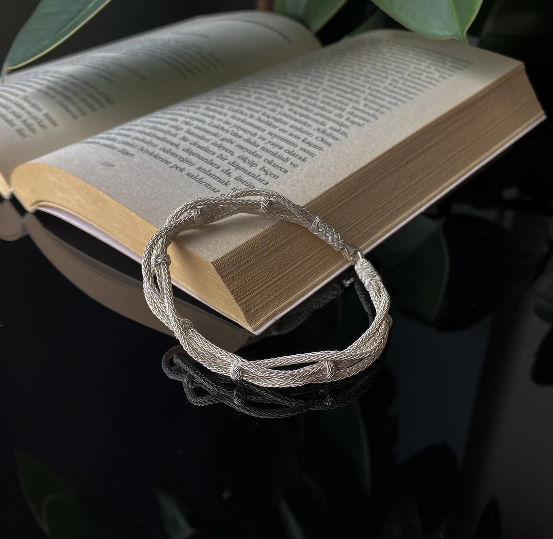 Handmade  999 pure silver bracelet.