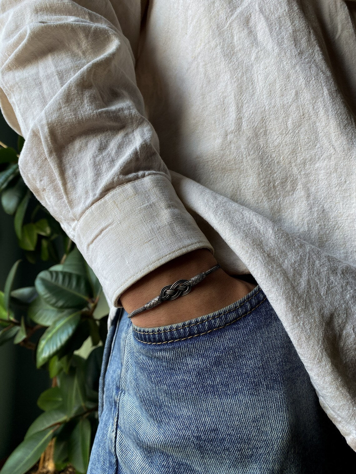 999 pure silver handmade  bracelet