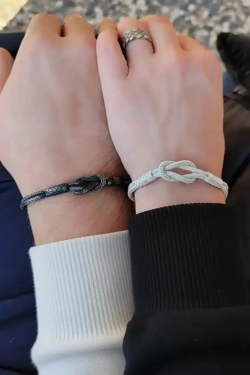 Handmade Oxidized Pure Silver Braided Bracelet