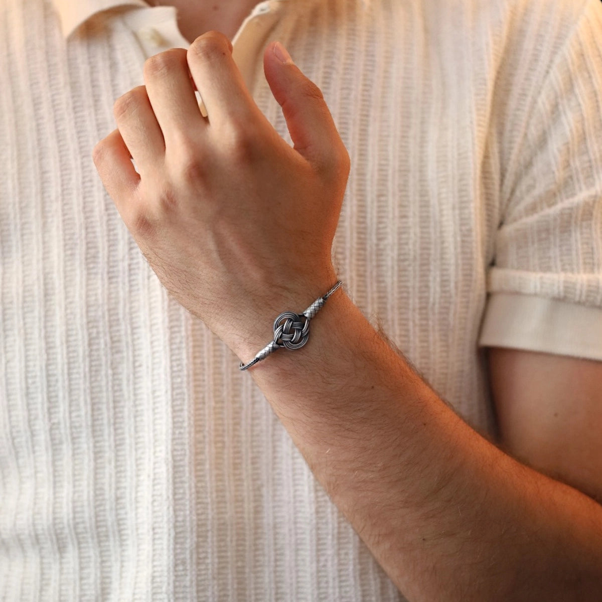 Handmade  Pure 999 Silver Braided Bracelet