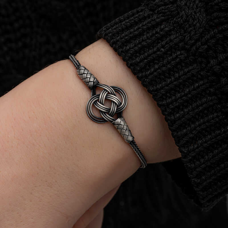 Handmade  Pure 999 Silver Braided Bracelet