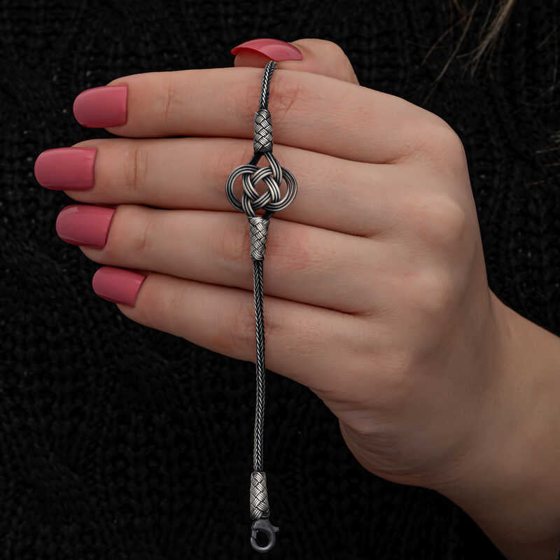 Handmade  Pure 999 Silver Braided Bracelet