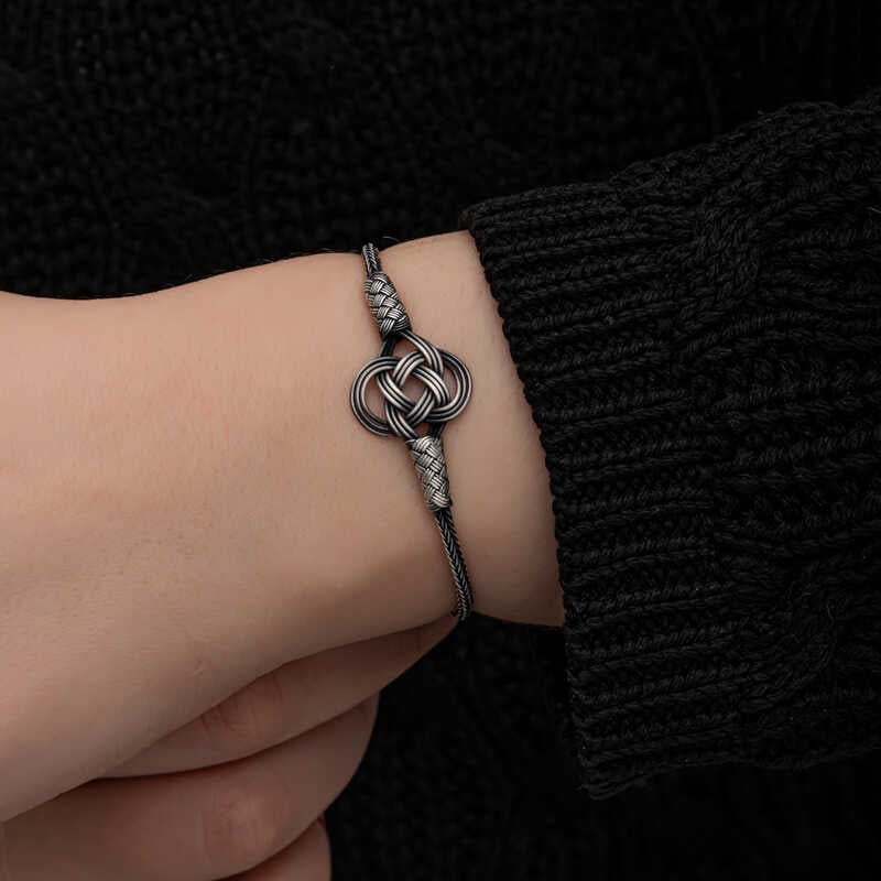 Handmade  Pure 999 Silver Braided Bracelet